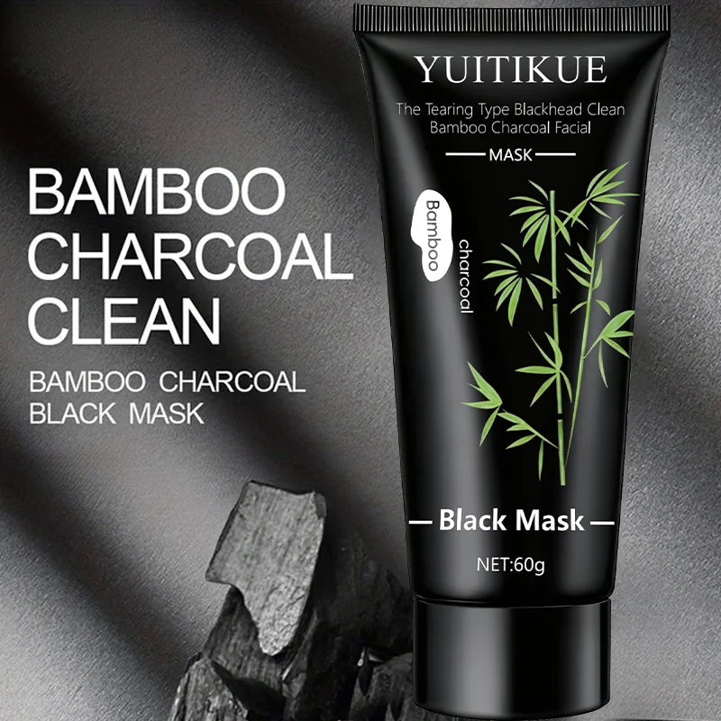 Bamboo Charcoal Peel-Off Black Mask 60g – Deep Cleanse & Blackhead Removal