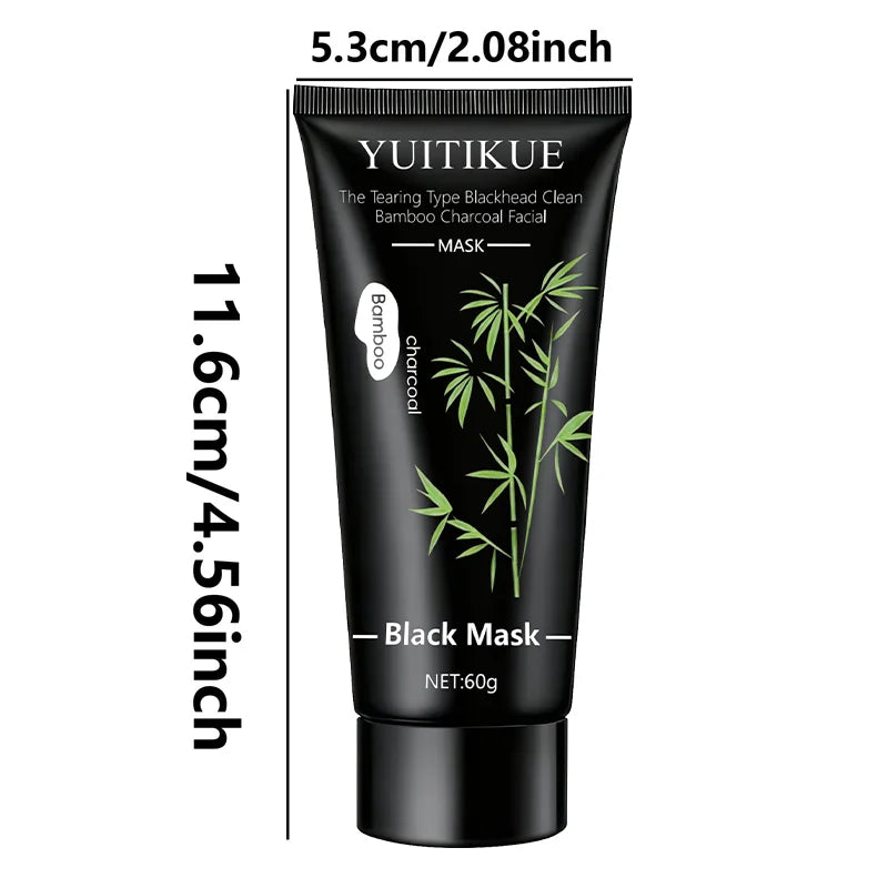 Bamboo Charcoal Peel-Off Black Mask 60g – Deep Cleanse & Blackhead Removal