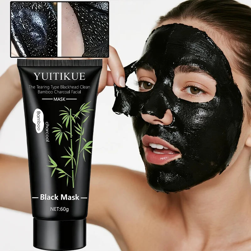 Bamboo Charcoal Peel-Off Black Mask 60g – Deep Cleanse & Blackhead Removal