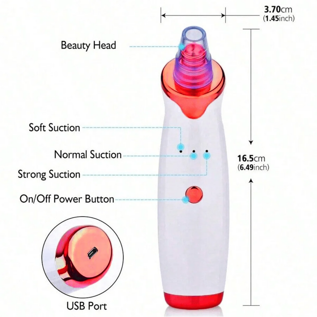 2026 Blackhead Remover Pimple Acne Removal Blackhead Vacuum Tool Skin Care Pore Cleaner Rechargeable
