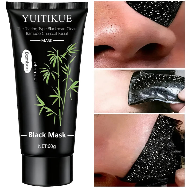 Bamboo Charcoal Peel-Off Black Mask 60g – Deep Cleanse & Blackhead Removal